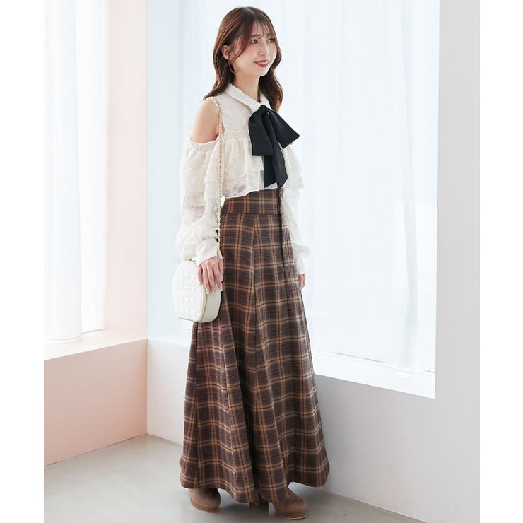 バイカラーボウタイフリルブラウス | MAJESTIC LEGON  | 詳細画像19 