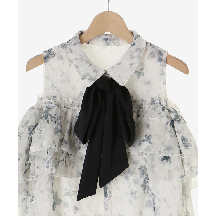 バイカラーボウタイフリルブラウス | MAJESTIC LEGON  | 詳細画像29 