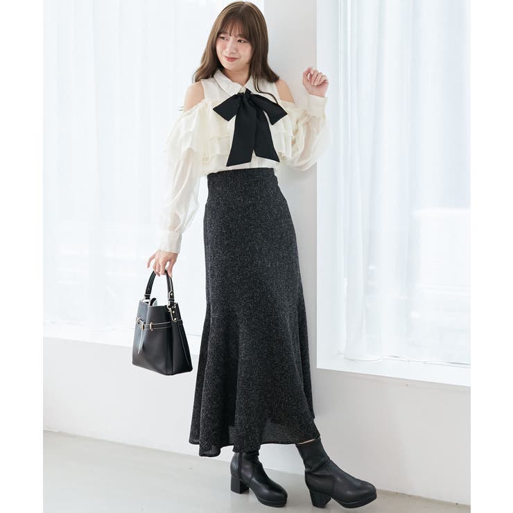 バイカラーボウタイフリルブラウス | MAJESTIC LEGON  | 詳細画像3 