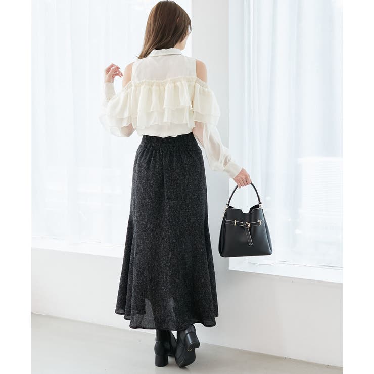 バイカラーボウタイフリルブラウス | MAJESTIC LEGON  | 詳細画像4 