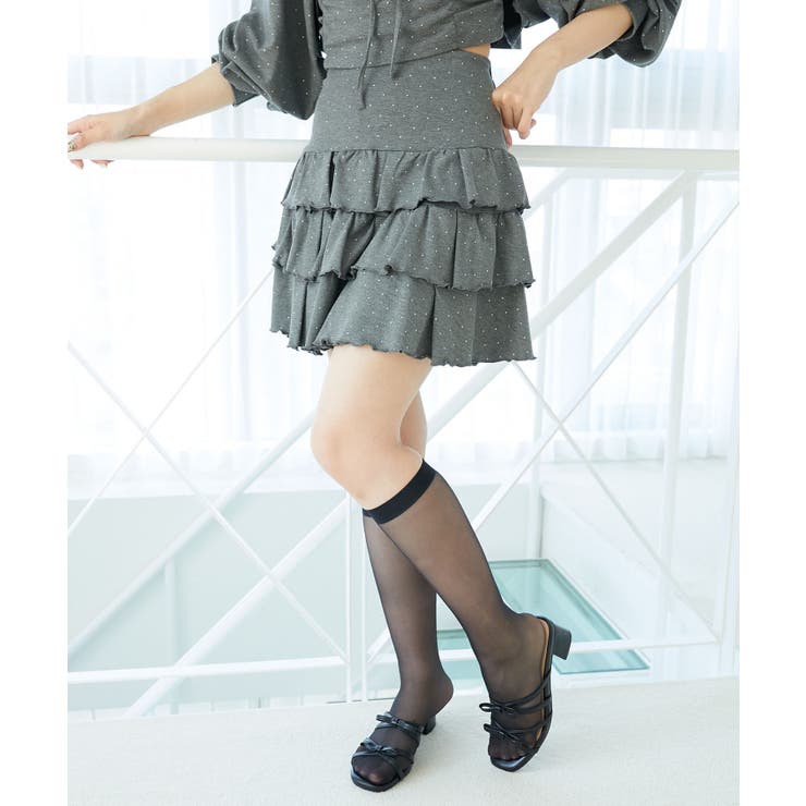 ラインストーンティアードスカパン | MAJESTIC LEGON  | 詳細画像14 