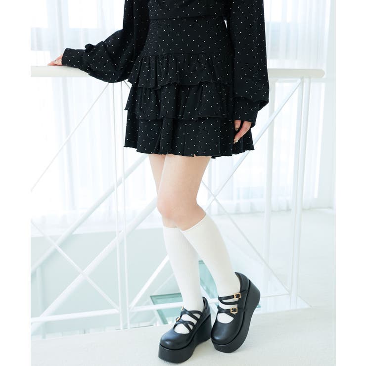 ラインストーンティアードスカパン | MAJESTIC LEGON  | 詳細画像20 