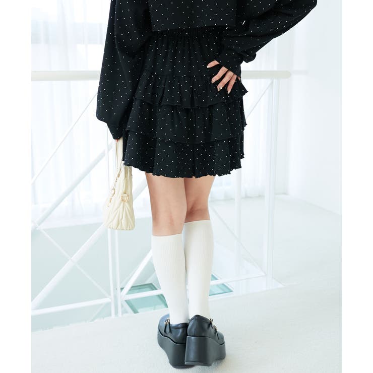 ラインストーンティアードスカパン | MAJESTIC LEGON  | 詳細画像21 