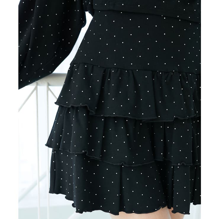 ラインストーンティアードスカパン | MAJESTIC LEGON  | 詳細画像22 