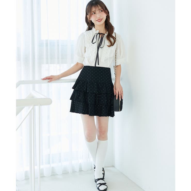 ラインストーンティアードスカパン | MAJESTIC LEGON  | 詳細画像23 