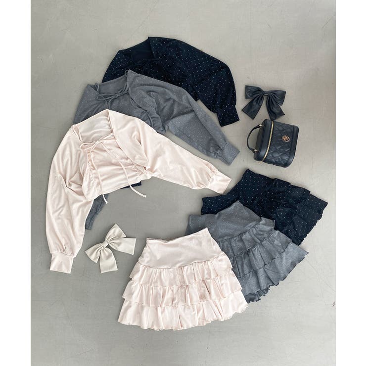 ラインストーンティアードスカパン | MAJESTIC LEGON  | 詳細画像28 