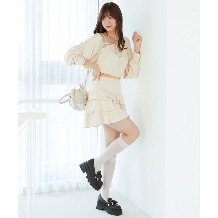 ラインストーンティアードスカパン | MAJESTIC LEGON  | 詳細画像6 