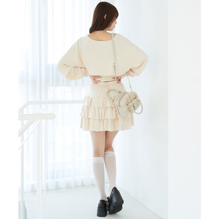 ラインストーンティアードスカパン | MAJESTIC LEGON  | 詳細画像7 