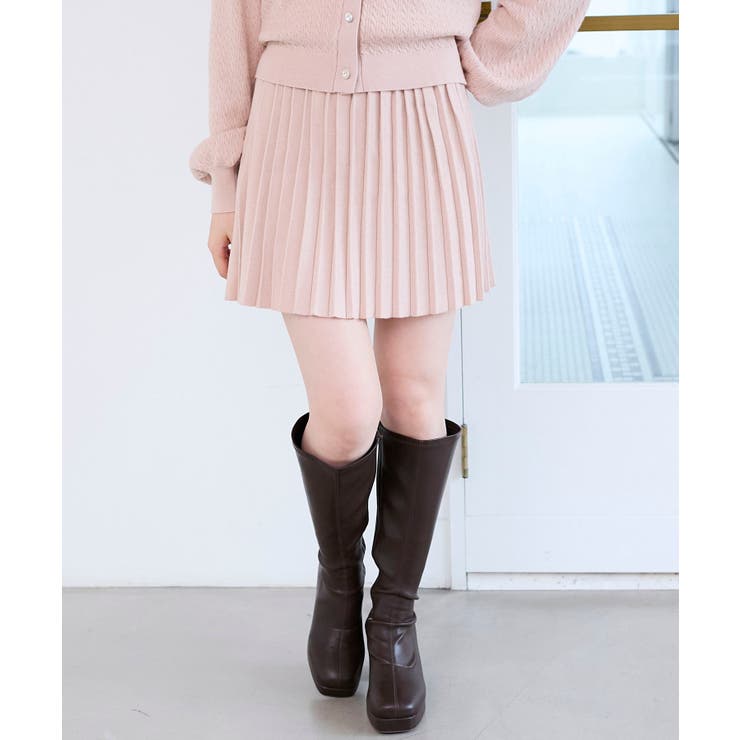 ニットプリーツミニスカート | MAJESTIC LEGON  | 詳細画像12 