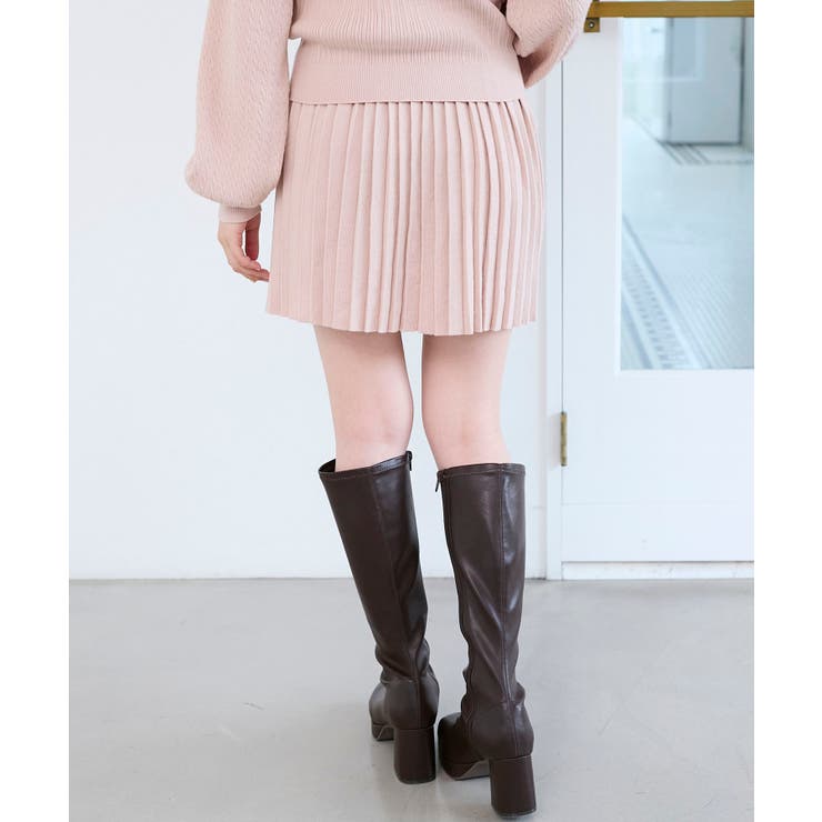 ニットプリーツミニスカート | MAJESTIC LEGON  | 詳細画像14 