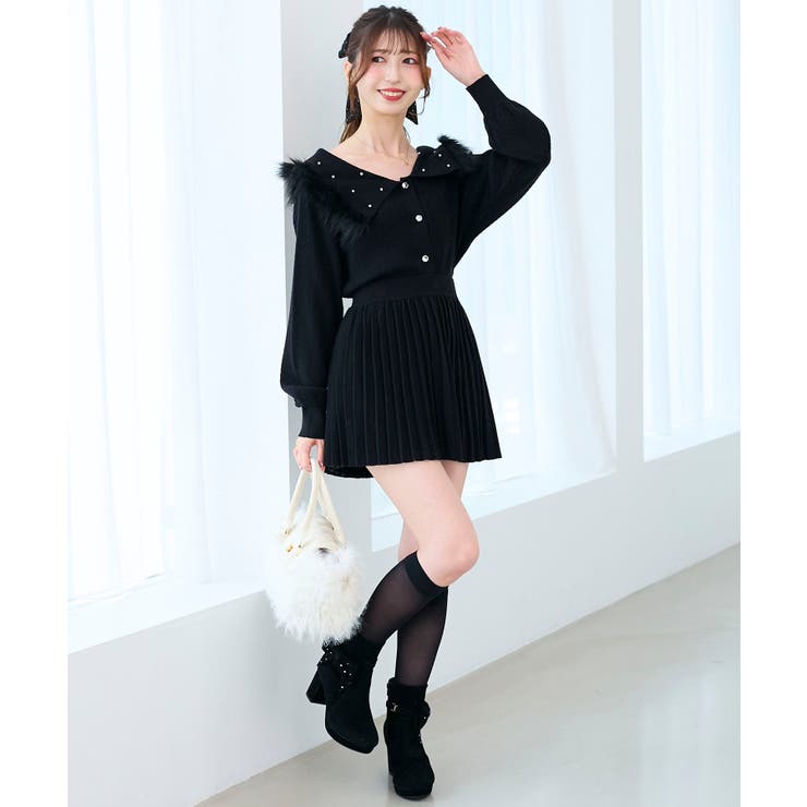 ニットプリーツミニスカート | MAJESTIC LEGON  | 詳細画像16 