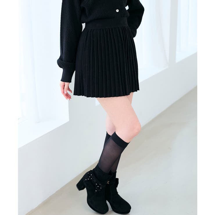 ニットプリーツミニスカート | MAJESTIC LEGON  | 詳細画像20 