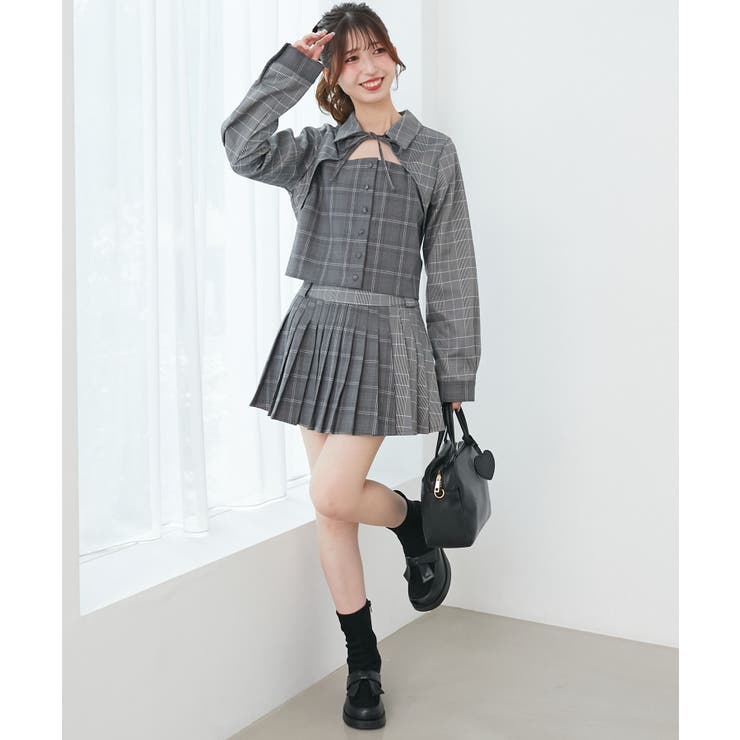 ∞スイッチングパターンプリーツスカパン | MAJESTIC LEGON  | 詳細画像1 