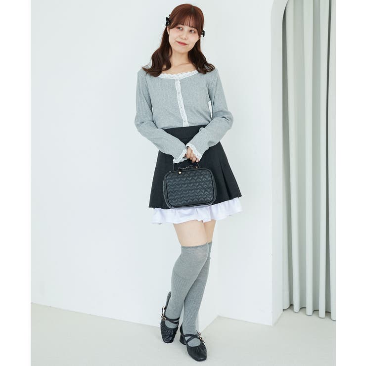 配色フリルプリーツスカート | MAJESTIC LEGON  | 詳細画像13 