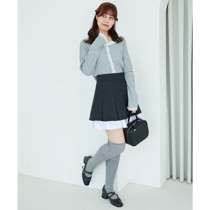 配色フリルプリーツスカート | MAJESTIC LEGON  | 詳細画像14 