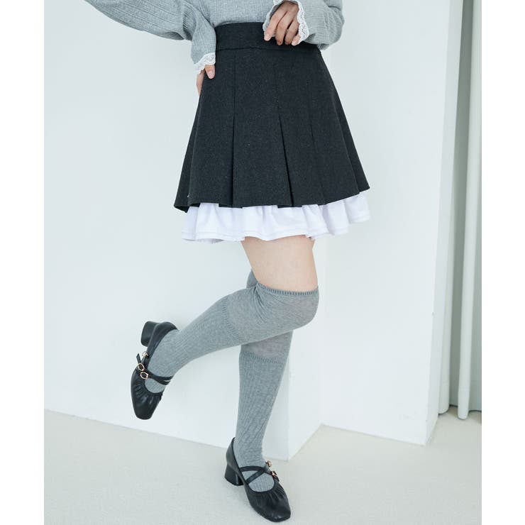 配色フリルプリーツスカート | MAJESTIC LEGON  | 詳細画像17 
