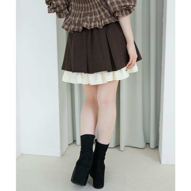 配色フリルプリーツスカート | MAJESTIC LEGON  | 詳細画像9 