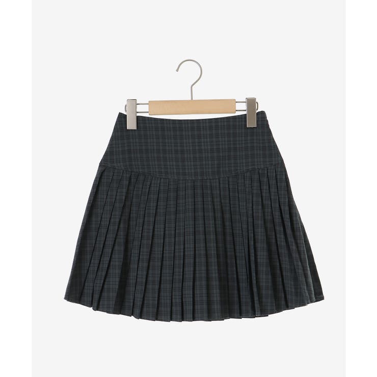 Malbon スカート グリーン プリーツ構造 軽量ストレッチ 即購入可⛳ チェリープリントマーメイドフレアスカート