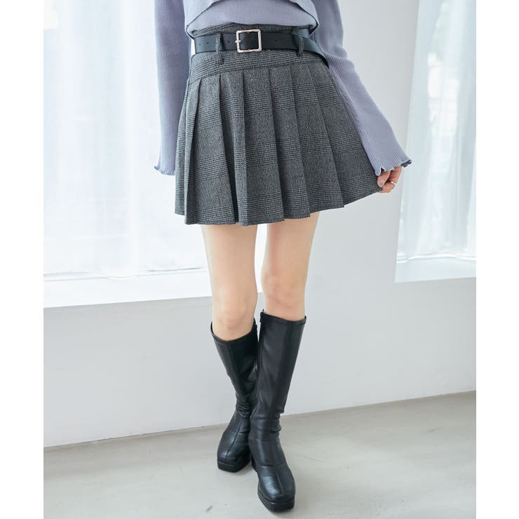 ベルトセットプリーツミニスカパン | MAJESTIC LEGON  | 詳細画像12 