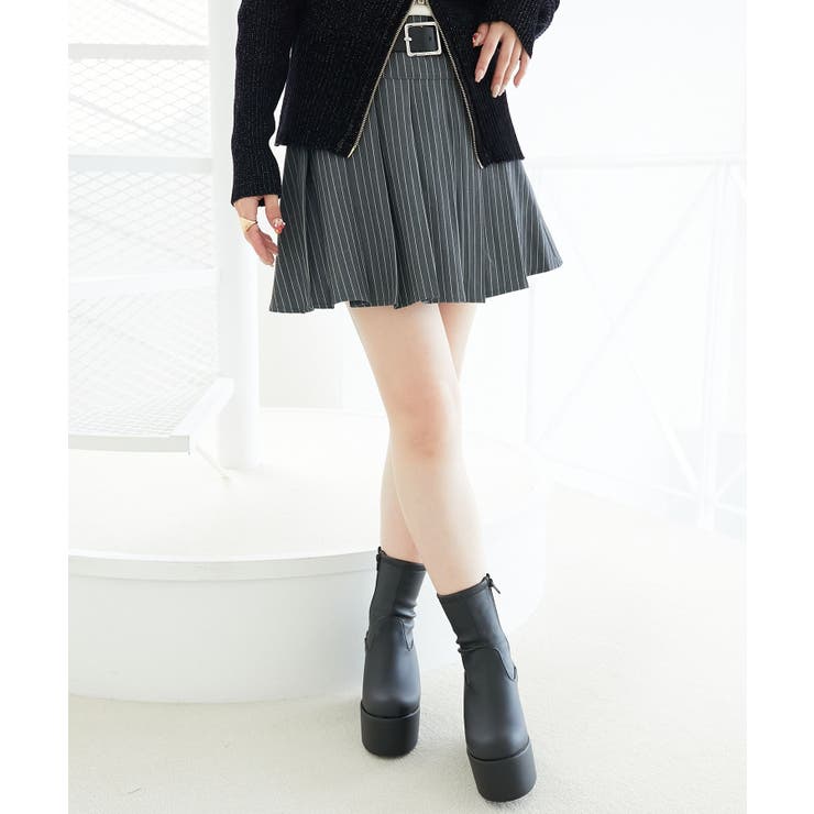 ベルトセットプリーツミニスカパン | MAJESTIC LEGON  | 詳細画像19 