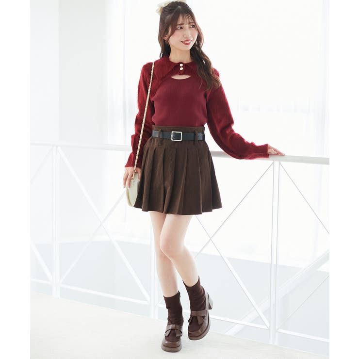 ベルトセットプリーツミニスカパン | MAJESTIC LEGON  | 詳細画像2 