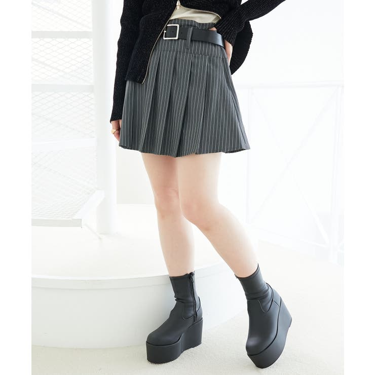 ベルトセットプリーツミニスカパン | MAJESTIC LEGON  | 詳細画像20 