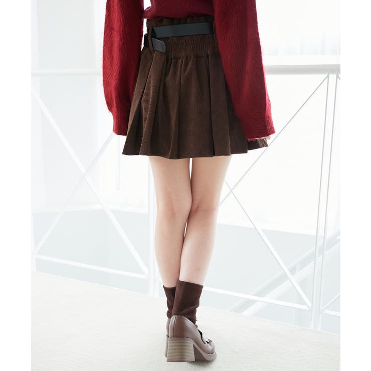 ベルトセットプリーツミニスカパン | MAJESTIC LEGON  | 詳細画像7 