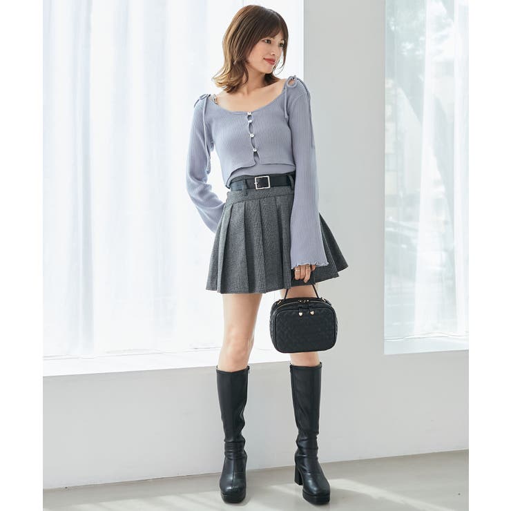 ベルトセットプリーツミニスカパン | MAJESTIC LEGON  | 詳細画像9 