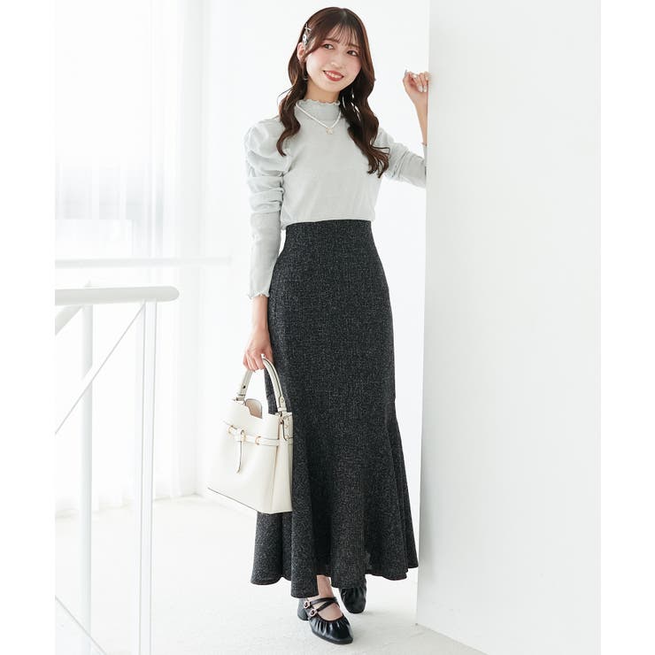 ブラック | マーメイドロングスカート | MAJESTIC LEGON 