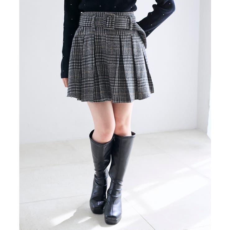 ベルト付きプリーツミニスカパン | MAJESTIC LEGON  | 詳細画像11 