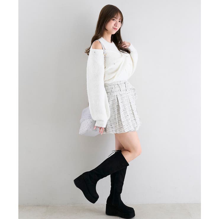 ベルト付きプリーツミニスカパン | MAJESTIC LEGON  | 詳細画像3 