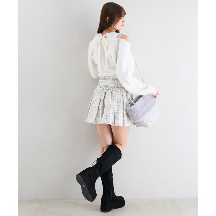 ベルト付きプリーツミニスカパン | MAJESTIC LEGON  | 詳細画像4 