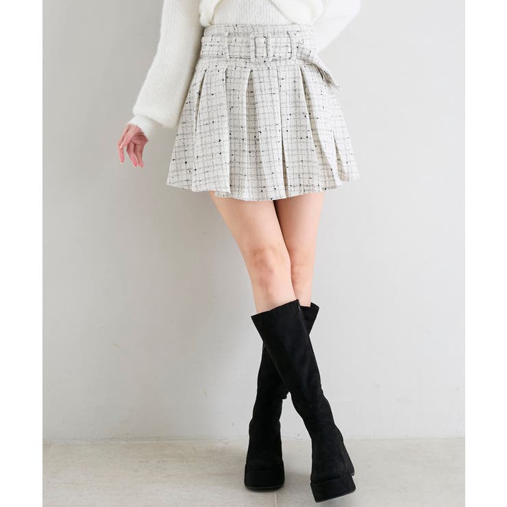 ベルト付きプリーツミニスカパン | MAJESTIC LEGON  | 詳細画像5 