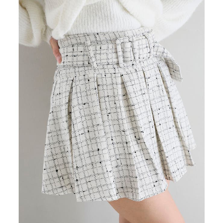 ベルト付きプリーツミニスカパン | MAJESTIC LEGON  | 詳細画像8 