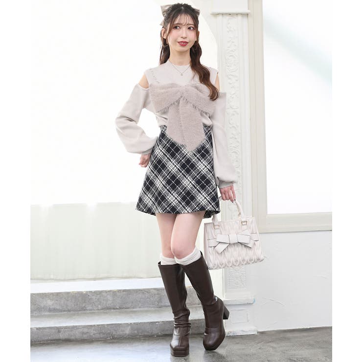 アソートチェックミニスカパン | MAJESTIC LEGON  | 詳細画像4 