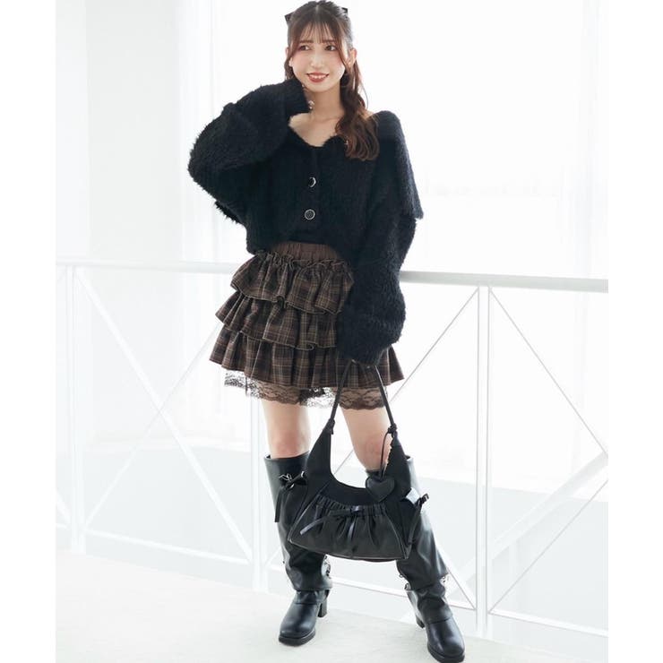 ウエストリブ裾レースフリルミニスカート | MAJESTIC LEGON  | 詳細画像37 