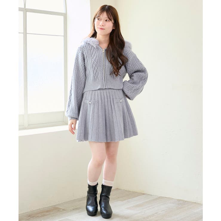 キラキラボタンプリーツニットスカート | MAJESTIC LEGON  | 詳細画像2 