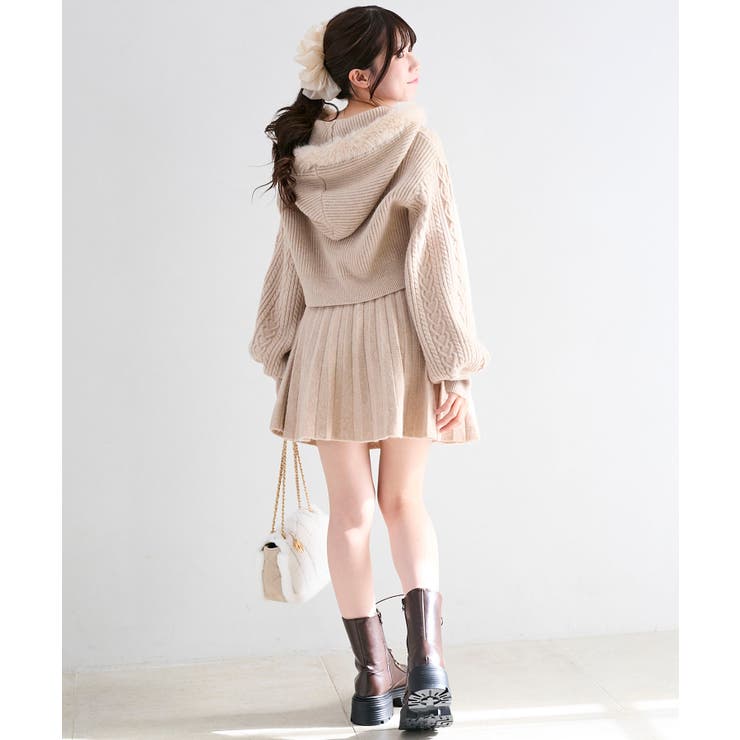 キラキラボタンプリーツニットスカート | MAJESTIC LEGON  | 詳細画像21 