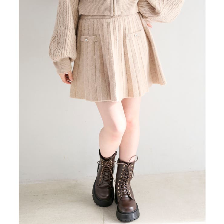 キラキラボタンプリーツニットスカート | MAJESTIC LEGON  | 詳細画像22 