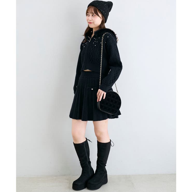 キラキラボタンプリーツニットスカート | MAJESTIC LEGON  | 詳細画像30 