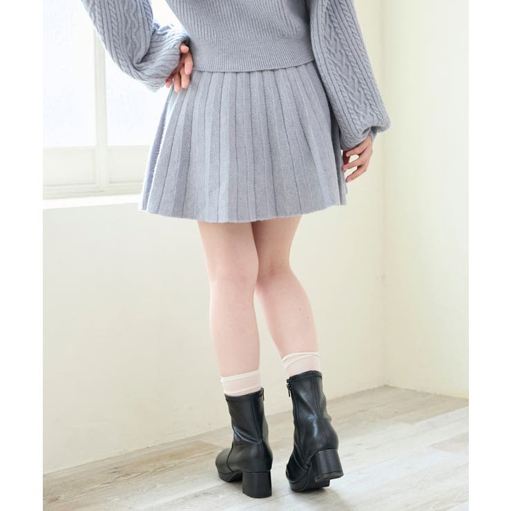 キラキラボタンプリーツニットスカート | MAJESTIC LEGON  | 詳細画像7 