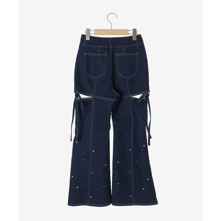 スリットビジューフレアデニムパンツ | MAJESTIC LEGON  | 詳細画像27 