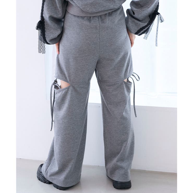 スリット入りキラキラスウェットパンツ | MAJESTIC LEGON  | 詳細画像14 