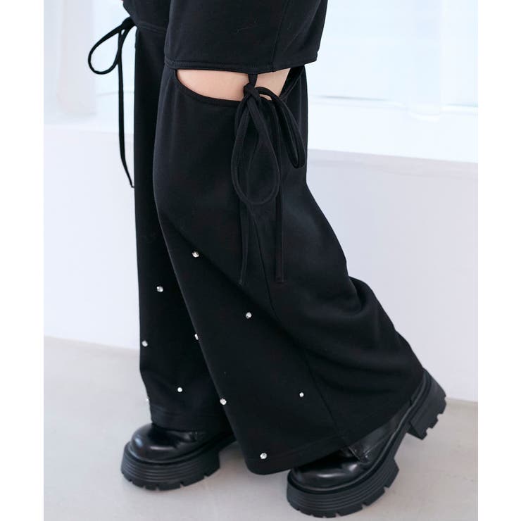 スリット入りキラキラスウェットパンツ | MAJESTIC LEGON  | 詳細画像23 