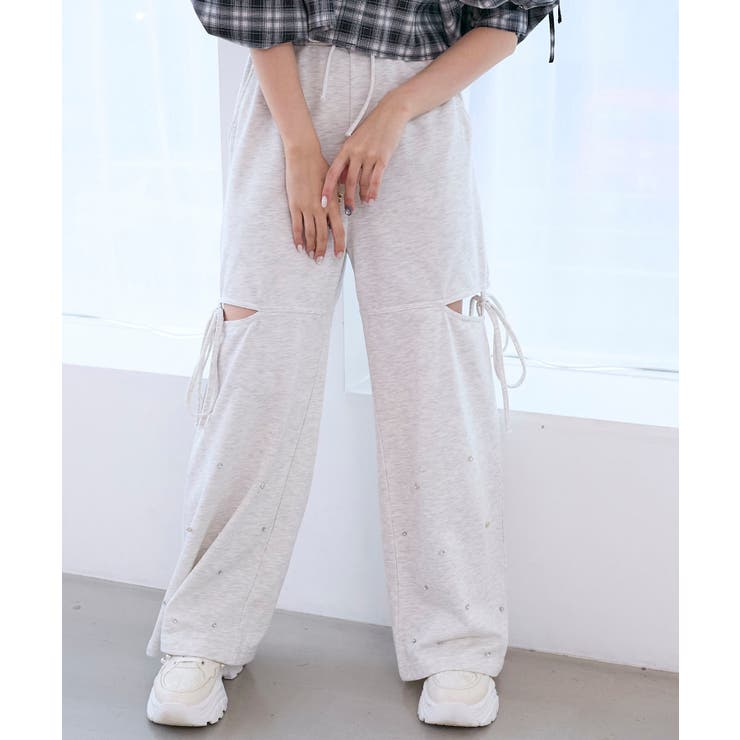 スリット入りキラキラスウェットパンツ | MAJESTIC LEGON  | 詳細画像5 