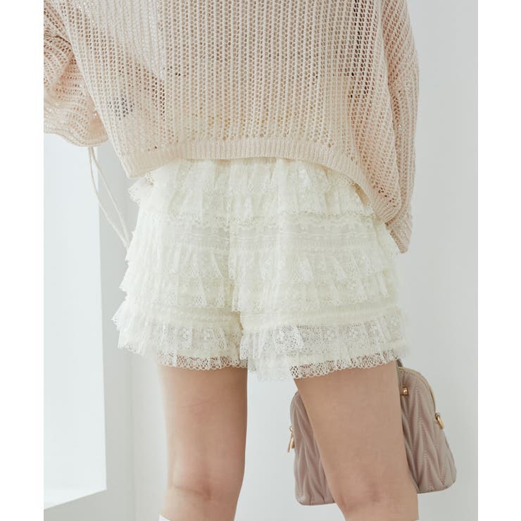 レースティアードショートパンツ | MAJESTIC LEGON  | 詳細画像16 