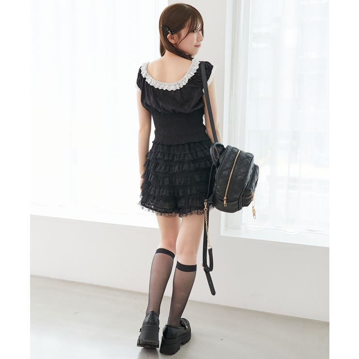 レースティアードショートパンツ | MAJESTIC LEGON  | 詳細画像23 