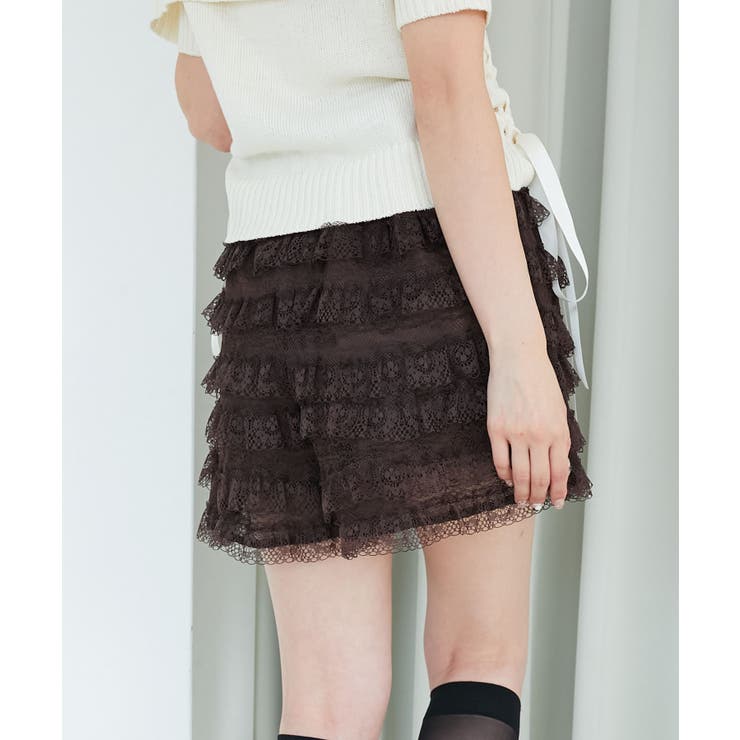 レースティアードショートパンツ | MAJESTIC LEGON  | 詳細画像9 