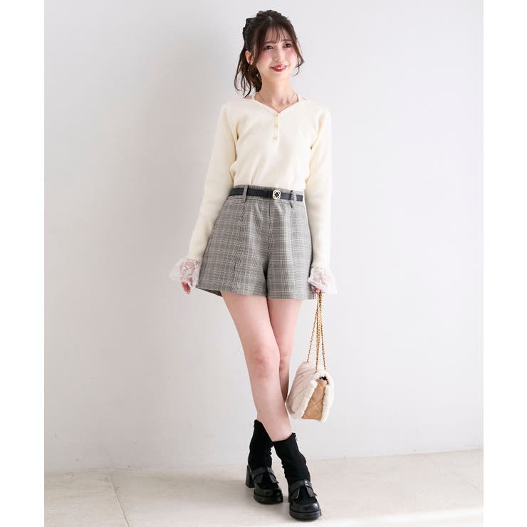 ベルト付きショートパンツ | MAJESTIC LEGON  | 詳細画像2 