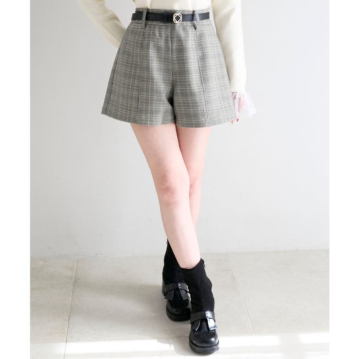 グレー柄 | ベルト付きショートパンツ | MAJESTIC LEGON 